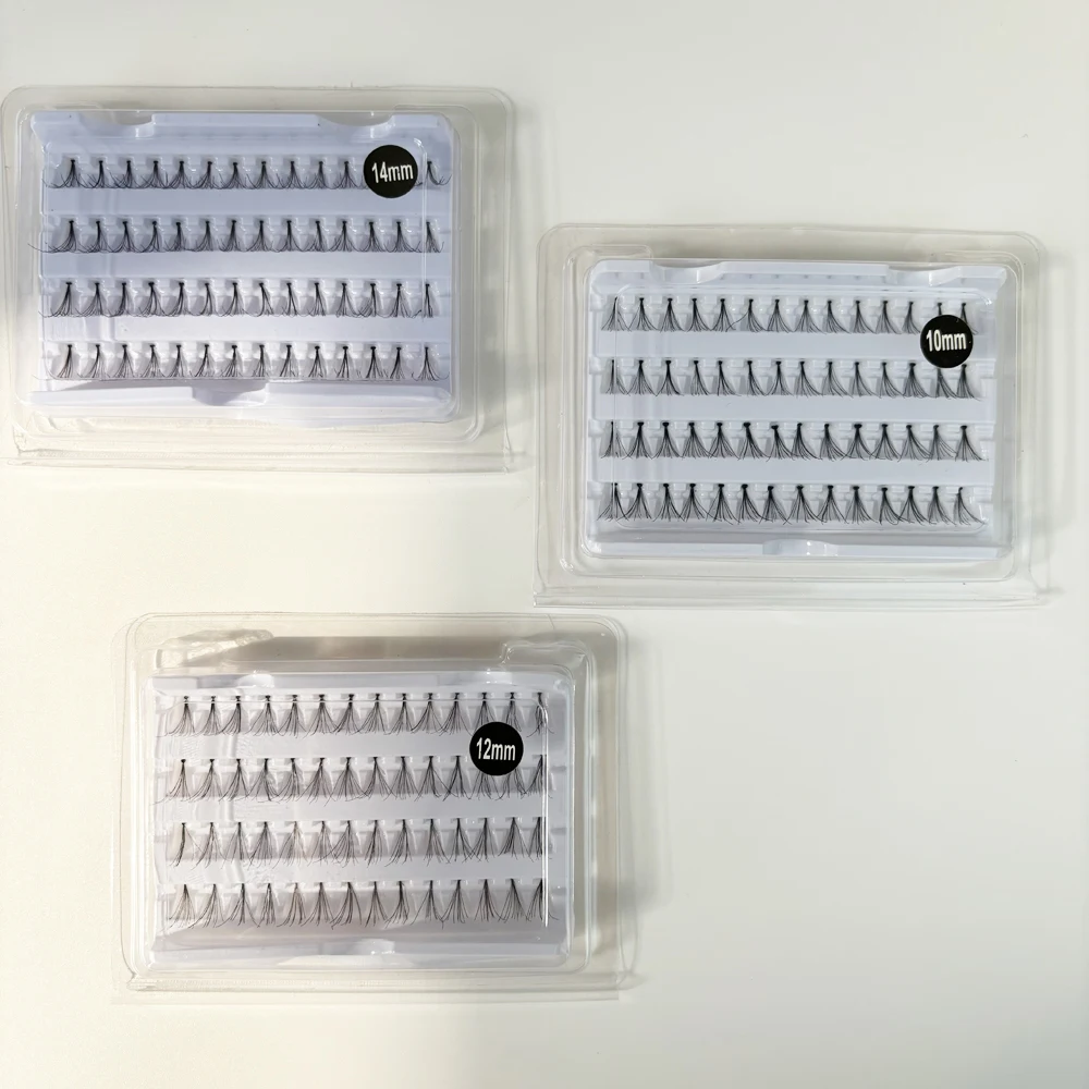 Extension Premade Fans Korean PBT Material Big Trays Lashes Pointy Base Fan Pro Made Fans Mink Natural Long 1 Tray