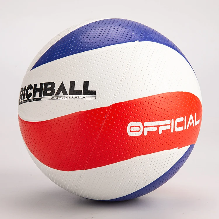 Outdoor Youth Volley Ball Training Colorful Rubber Beach Volleyball