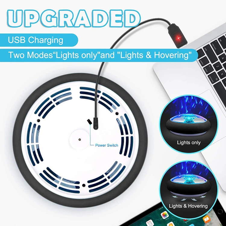 Balin Hot Sale Plastic Charging Indoor Kids Toys 2024 Hover Football Hover Soccer Ball Toy With 2 Goals