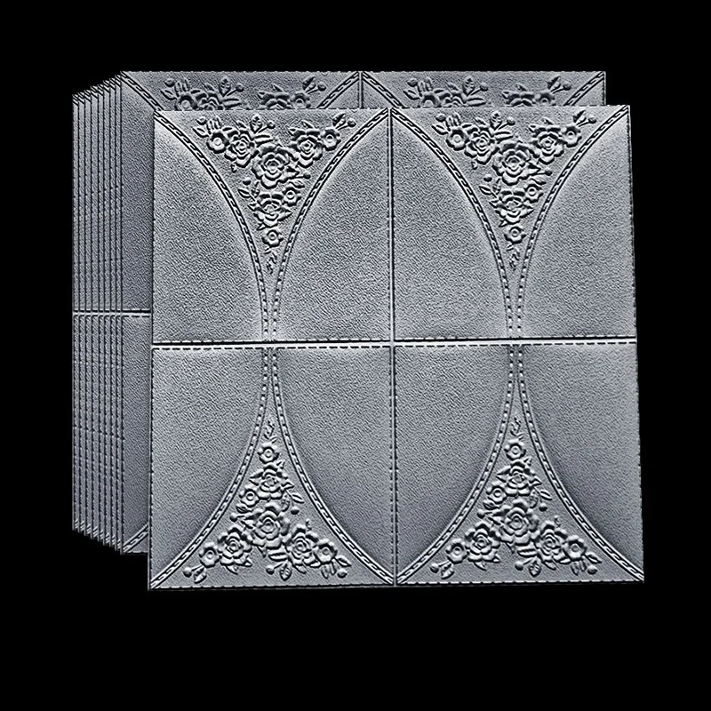 
beautiful 3d pe foam wall sticker self-adhesive wall panels wallpaper for home 