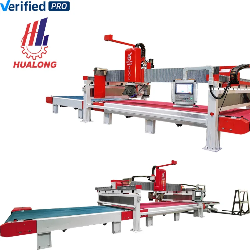 HUALONG stone machine 5 axis Stone sawing machine for quartz marble granite  hot selling  Bridge saw cnc machine
