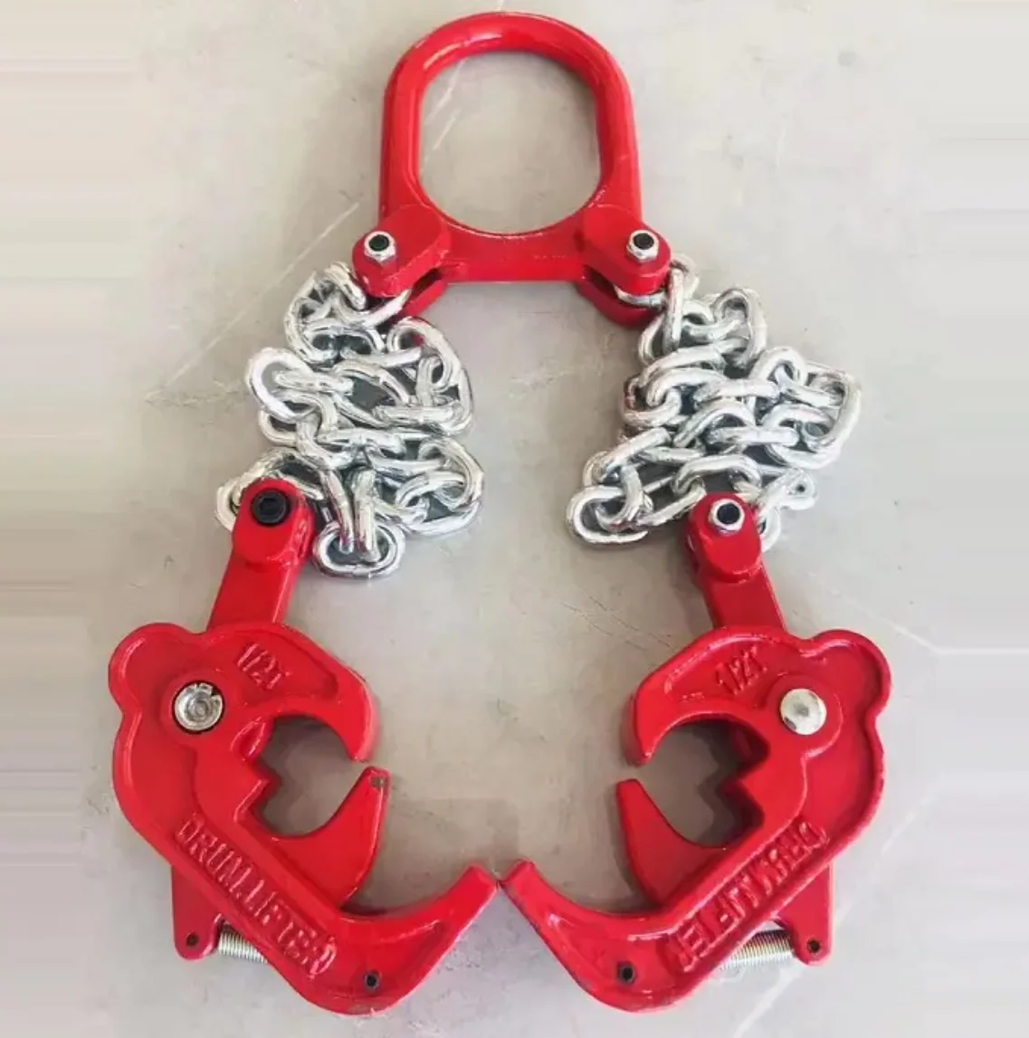 vertical drum clamp barrel lift drum lifter universal oil grab oil drum lifter clamp with chain