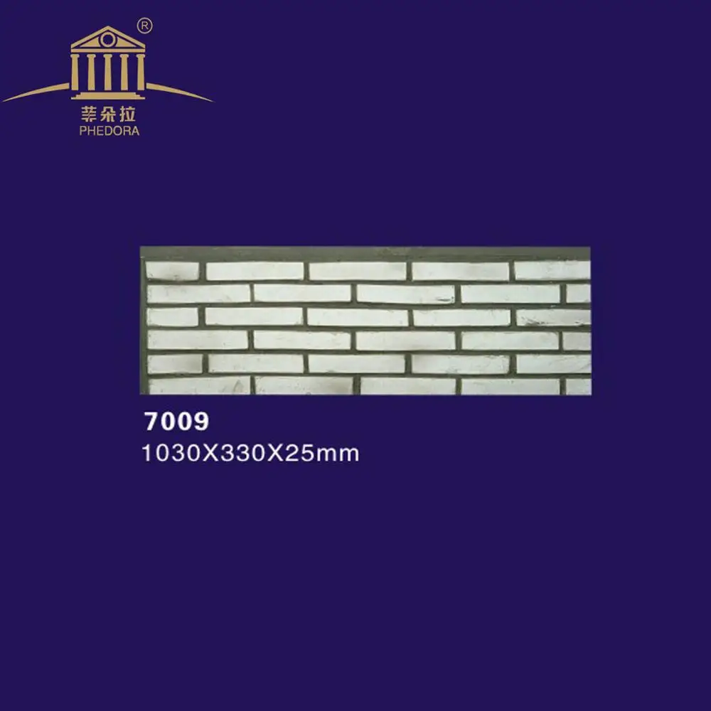 Cheap price Artifical PU cultural nature slate brick interlocking veneer art stone for wall panels