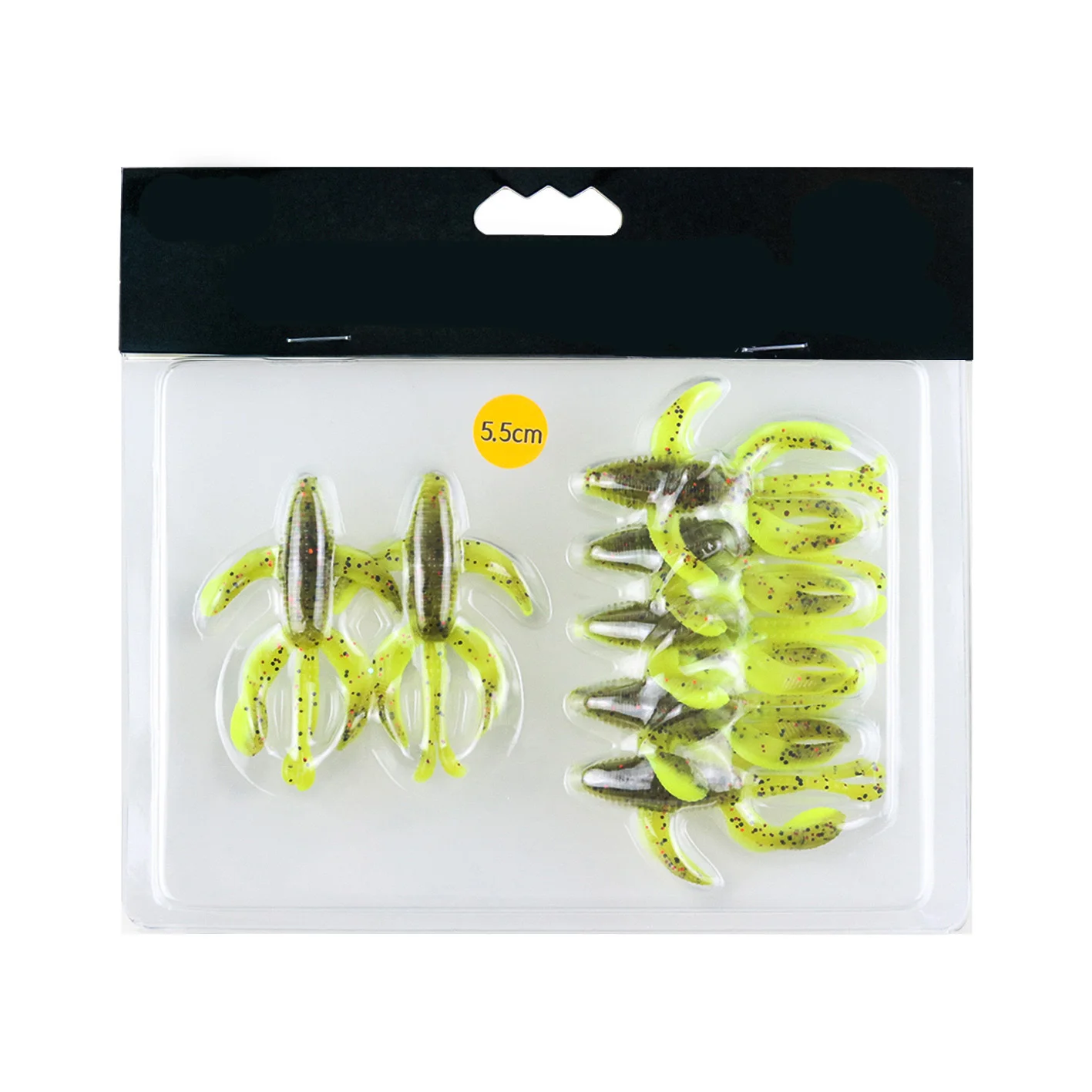 Мягкая четырехколесная приманка для креветки, пластиковая рыболовная приманка, оптовая продажа, робот 5,5 см, 7,5 см, искусственная рыболовная приманка