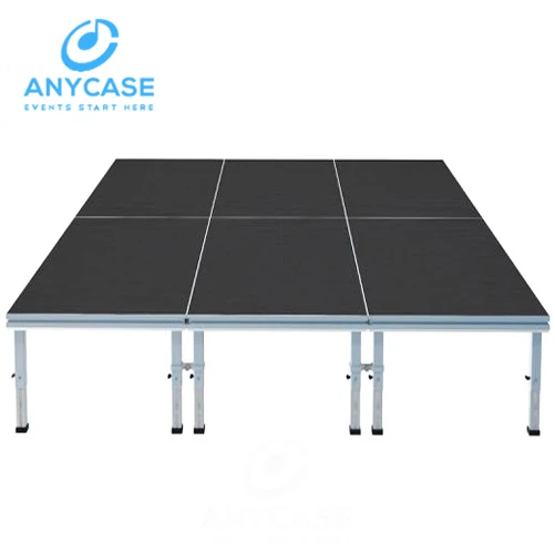 Durable adjustable 4 legs simple aluminum stage platform event rent stage