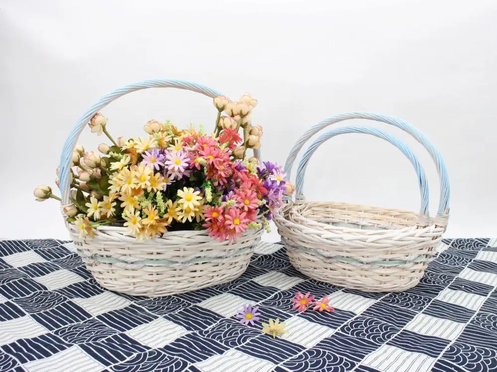 New special design eco-friendly gift baskets empty wicker baskets holiday gift baskets