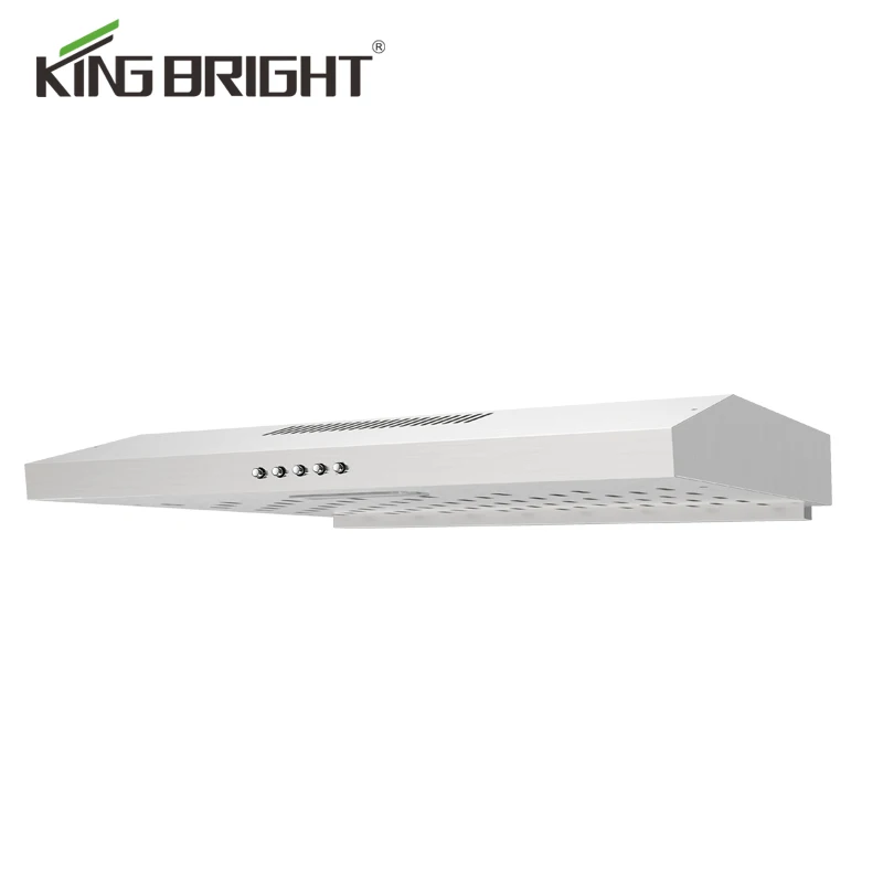 Кухонная вытяжка 600 мм из нержавеющей стали с перегородкой и фильтром для приготовления пищи