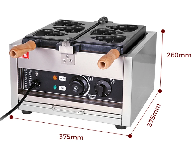 Fuqi 220v/50hz-110v/60hz Waffle Making Machine Snack Machine Poop Shape Waffle Machine Excrement Waffle Maker