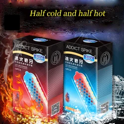 Super qualityused penis enlargement spiky thorn threaded ultra sensitive lubricated latex condom sex toys for male
