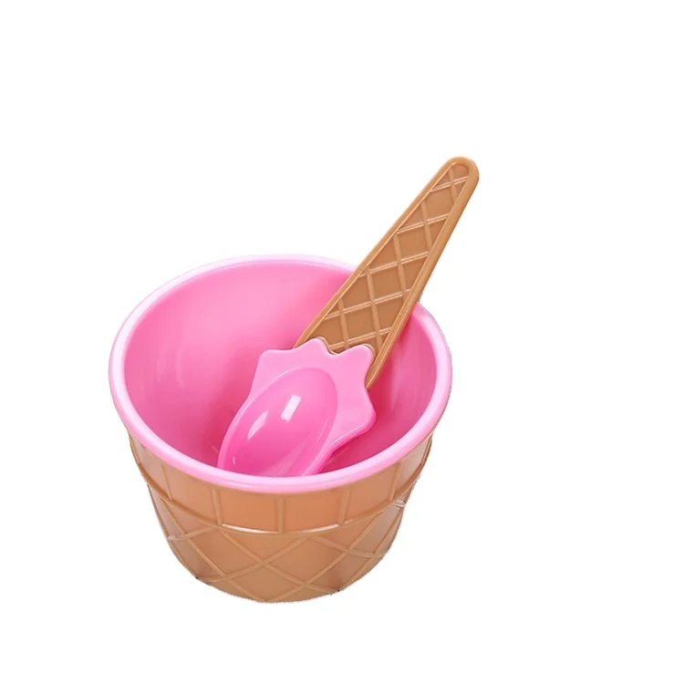 Wonderful Gift New High Quality Reusable Ice Cream Bowl Kids Love Dessert Container Holder