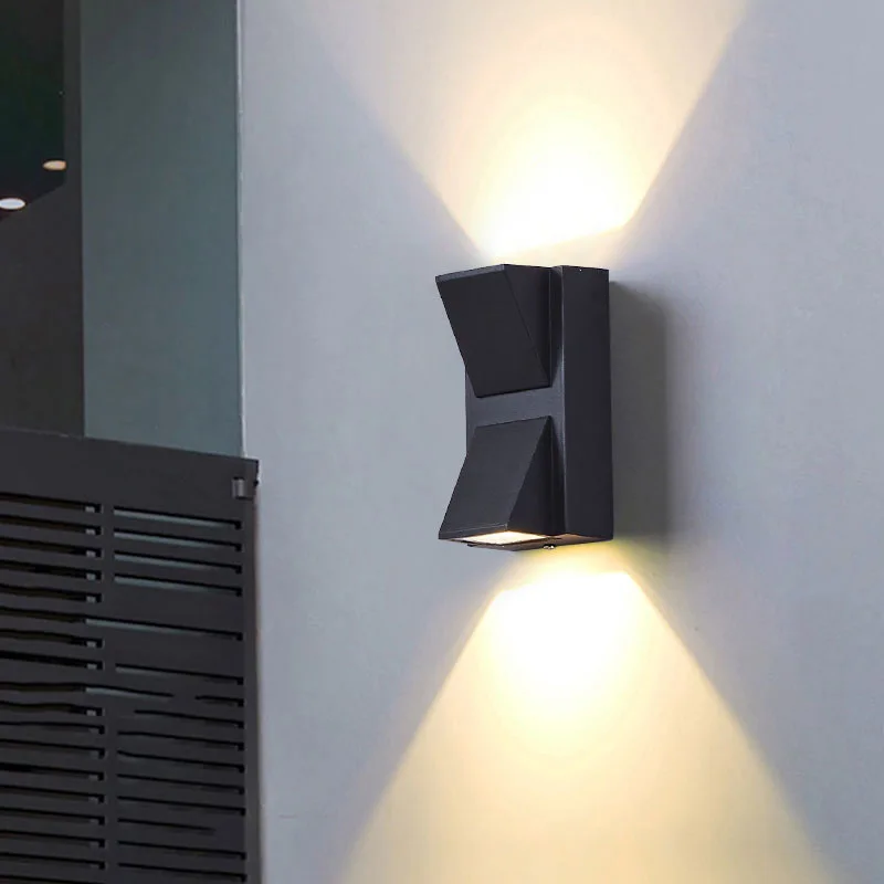 Modern waterproof outdoor long strip led modern outdoor wall lamp up down light outdoor wall light