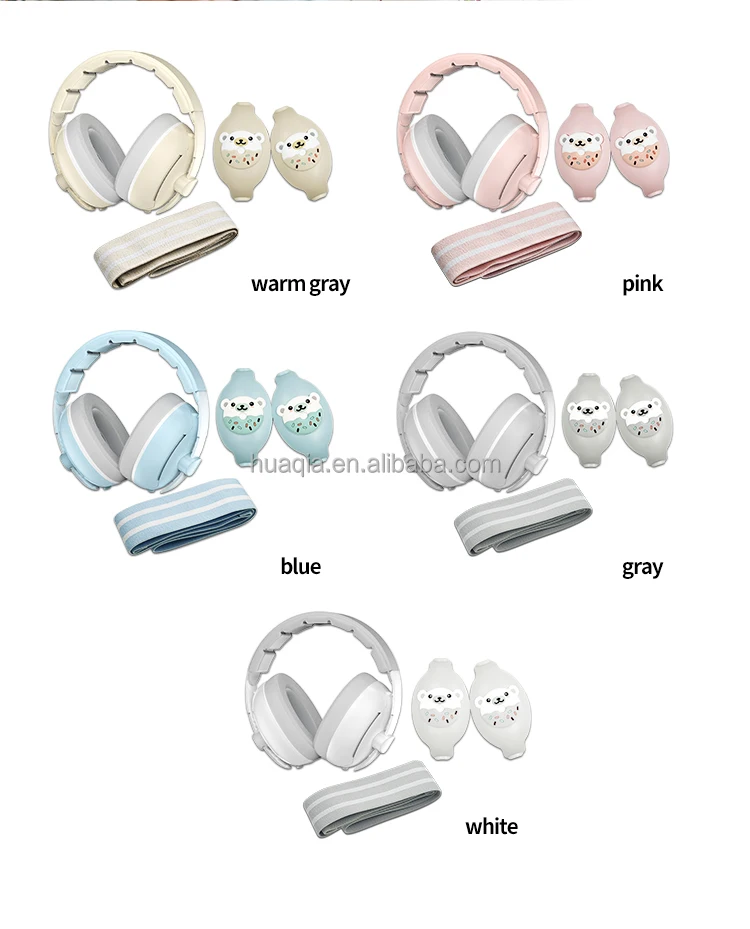 2 in 1 Convertible Design CE 352-1 ANSI Ear Muff 0-36 Months Noise Reduction Baby Ear Hearing Protection Earmuffs