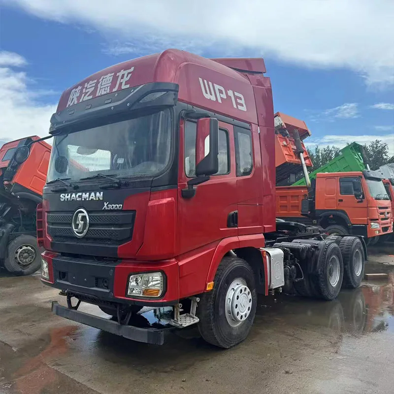 Best sale chinese shacman X3000 6x4 10 wheel prime mover truck head euro2 380hp used tractor truck