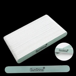 Double-Sided Polished Strip Green White Nail File nail buffer polishing file