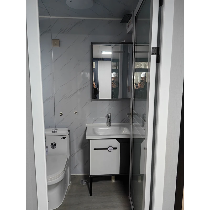 Easy to Assemble Ready Made Two Layer Container House Villas Tiny Home 2 Floor 2 Bedroom Container House With Light