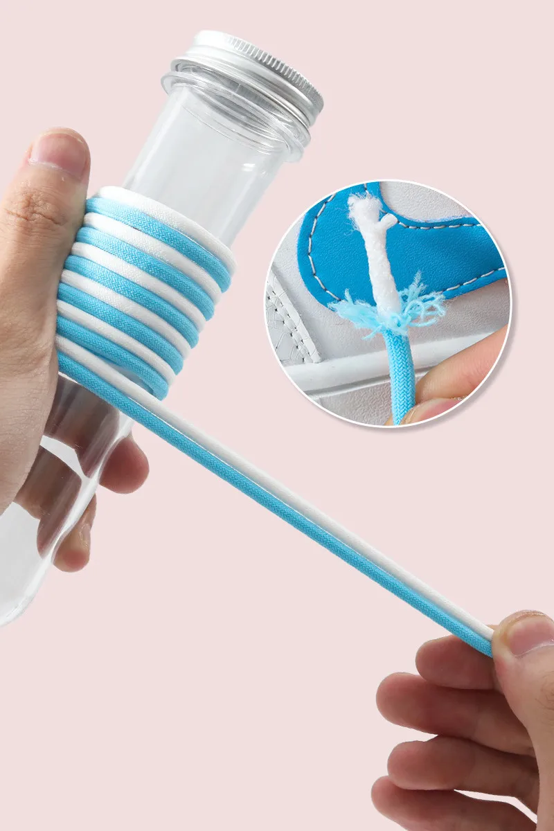 High Quality New No tie Shoelaces Round Elastic Shoe Laces For Kids and Adult Sneakers Shoelace Quick Easy lock Shoelaces