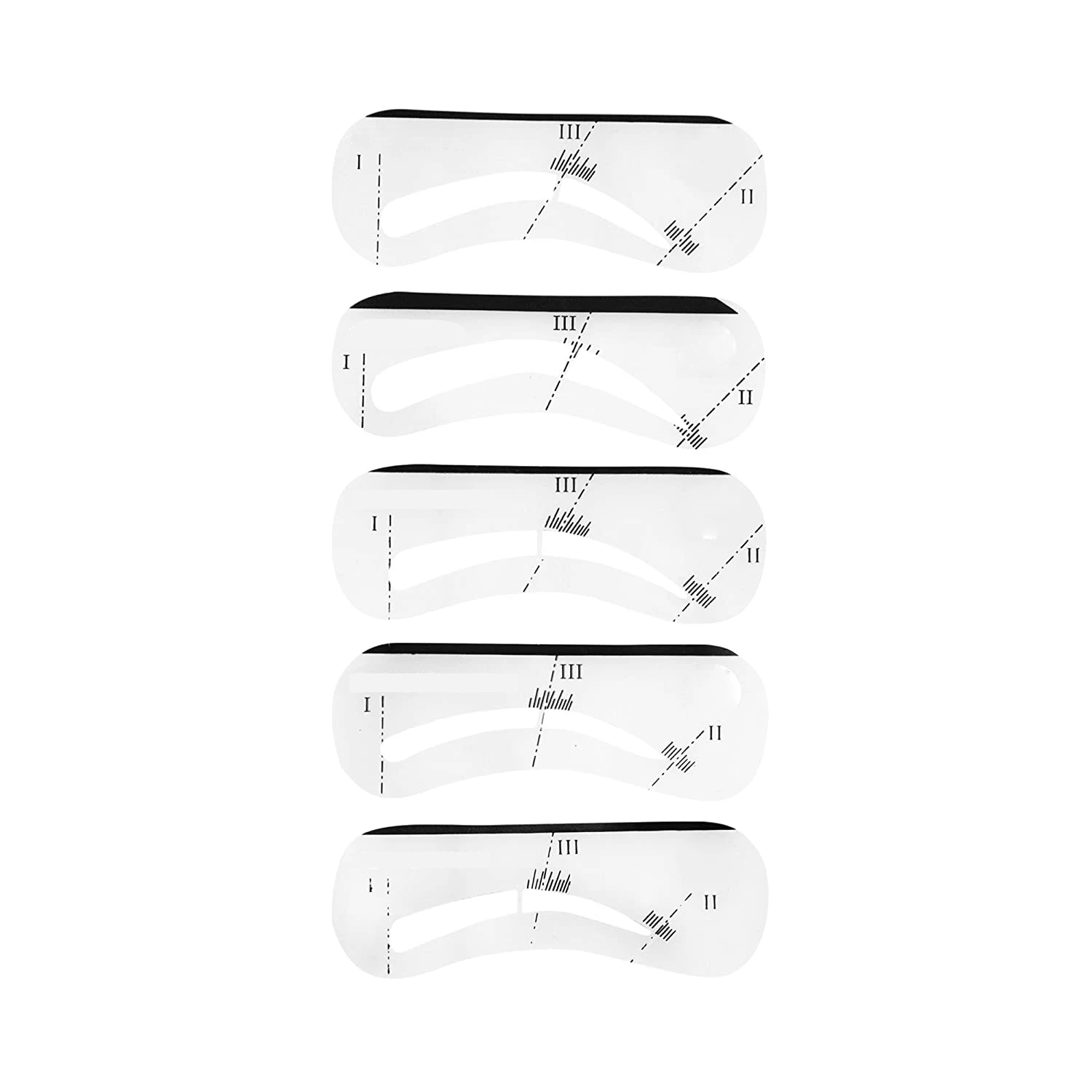 Трафареты для бровей из мягкого ПВХ 0,5 мм, шаблон для формирования и ухода за бровей, многоразовый дизайн, инструмент для бровей