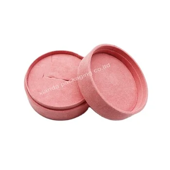 Beautiful Pink Half Round Suitcase Handbag with rope handle girl Cosmetic Case Storage paperboard Box