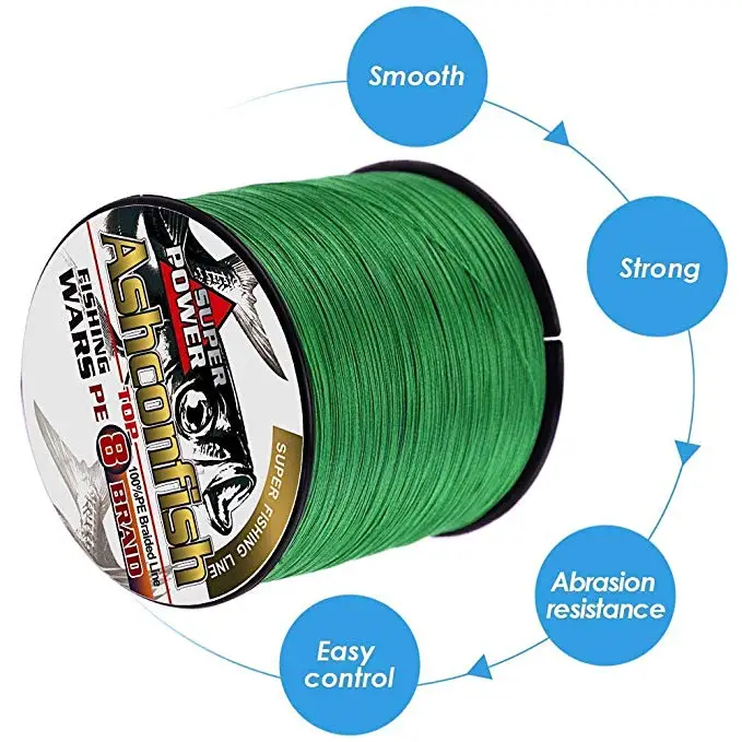 Wholesale retail W8 multifilament PE braided line pesca 8 strands 500M fishing line