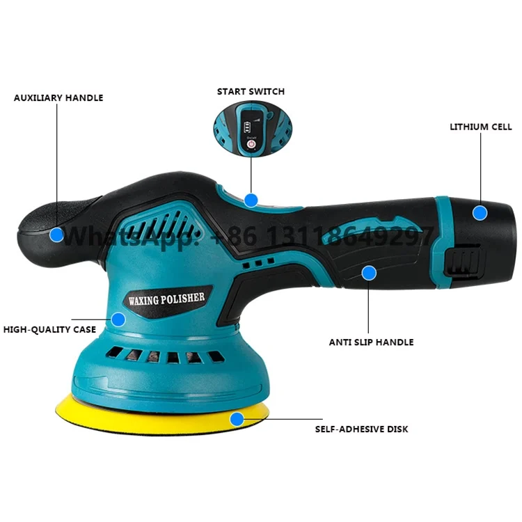 Multifunctional Rotary Car Paint Polisher 12v Cordless Car Polisher