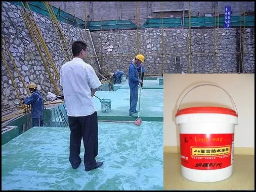 JS waterproofing coating Mixed with Liquid and Powder waterproof