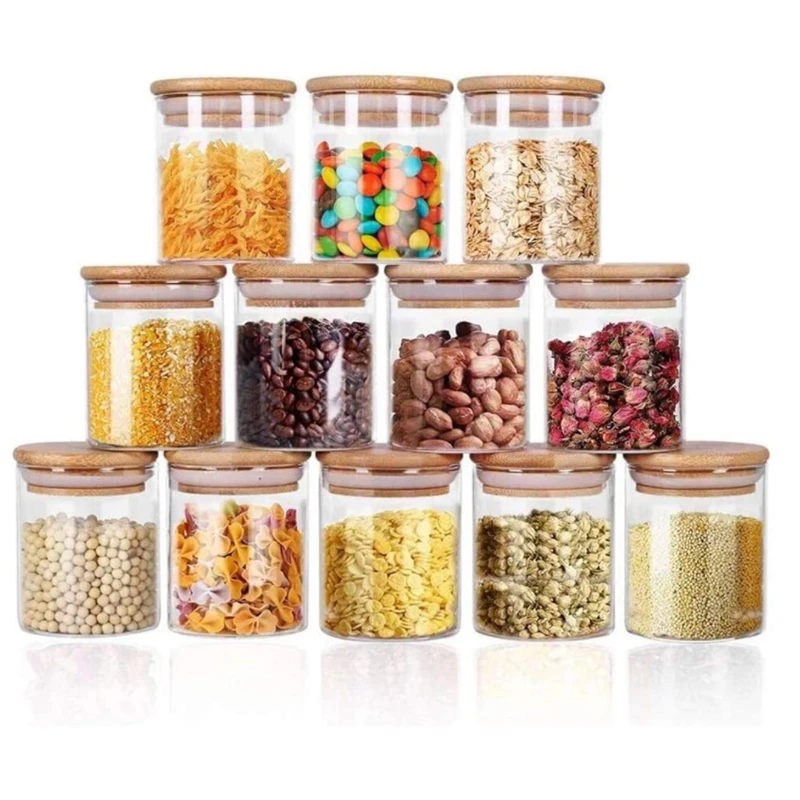 Стеклянные Мини-банки для специй банки стеклянные продуктов из