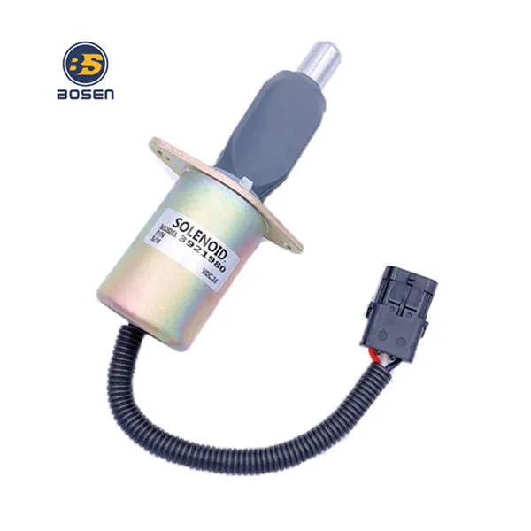 Fuel Pump Shutoff Valve Solenoid 24V 3921980 3918601 12V 3921978 3918600 Fuel Shut Off Stop Cut Solenoid Valve for Cummins