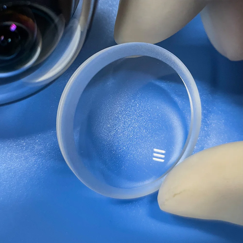 Manufacturers K9 concave convex ENS optical glass Meniscus lens with Ar coating