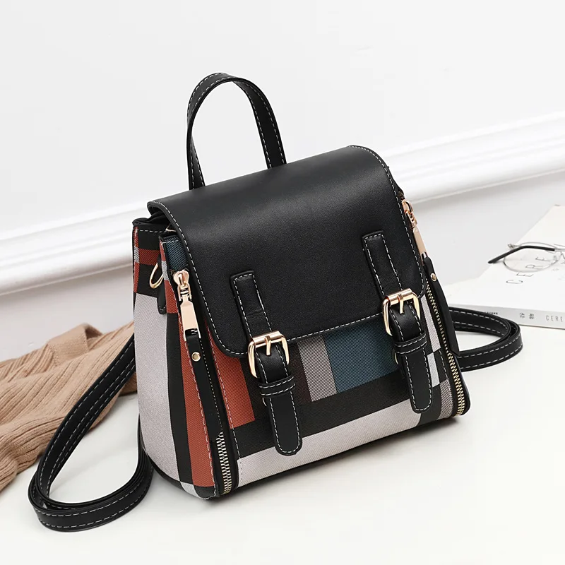 На заказ JX1009 Новая Черная дешевая модная клетчатая Роскошная Портативная сумка из искусственной кожи для женщин 2022 от производителя