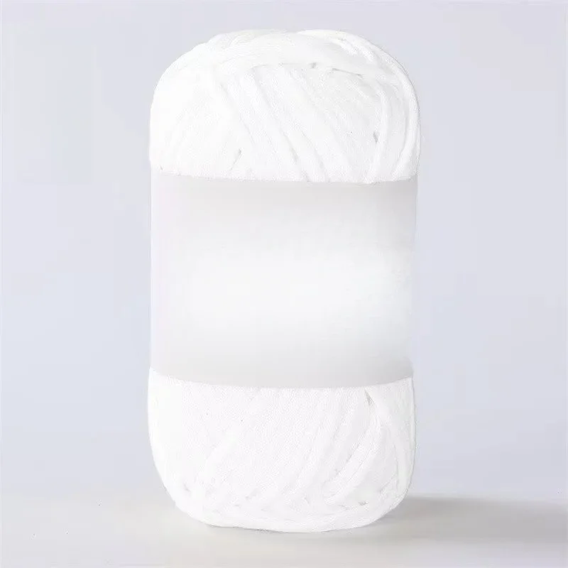 wholesale 50g 68% cotton 32% acrylic 4.0mm crochet hook Hollow cotton yarn DIY hand woven bag hat yarn