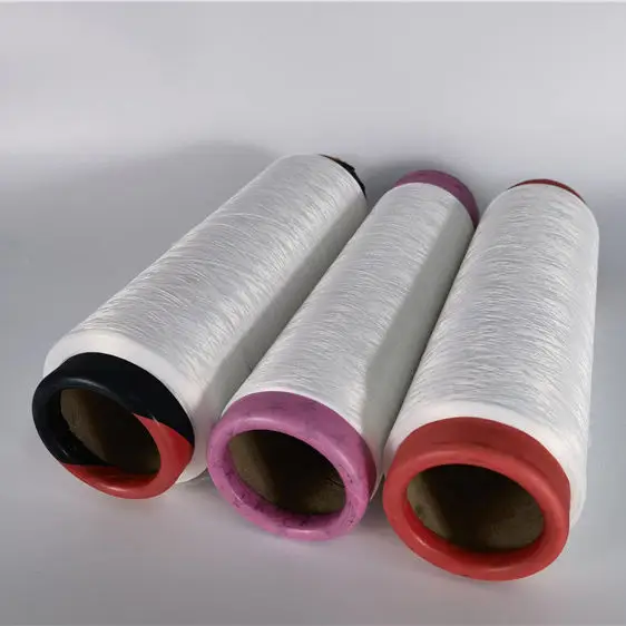 Manufacturer Recycle Elastic Yarn DTY 75D/36F/2 SD RW 1H RAW WHITE 100% Polyester High Shrink DTY yarn for knitting