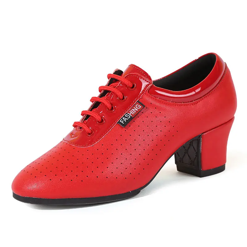 Wholesale Women Latin Dance Shoes PU Soft Ballroom Square Practice Shoes Ladies Dancing Shoes