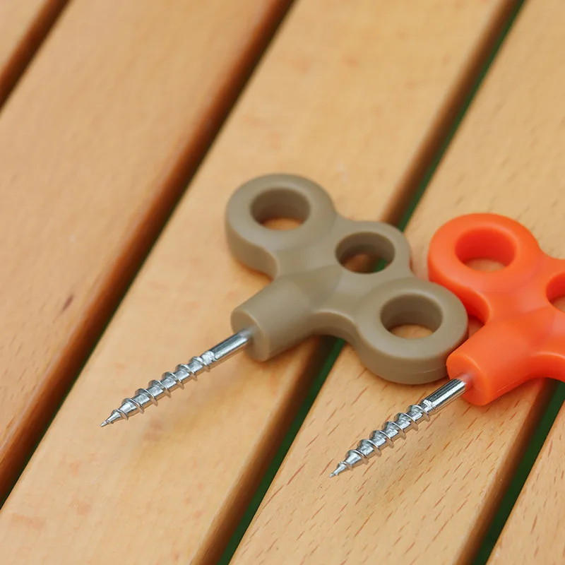 4 color Heavy Duty 65mm Screw in Tent Stakes  Ground Anchors Screw in Tent Pegs Camping Stakes