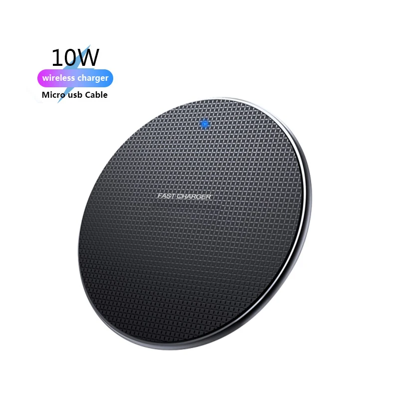 10 Вт Беспроводное зарядное устройство для iPhone быстрая зарядная площадка Samsung Note 9 8 S10