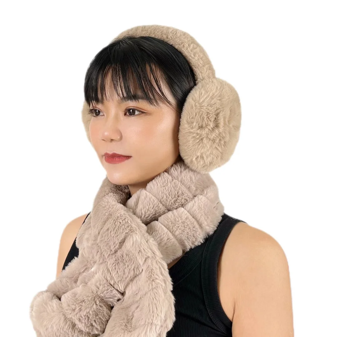 Customization Girls Furry Soft Winter Outdoors Warm Fur Earmuffs Winter Ear Muffs