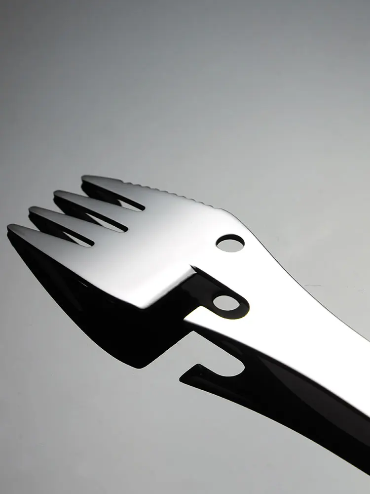 Hot seller unique 3 in 1 breakfast makers stainless steel function spork custom logo spoons fork