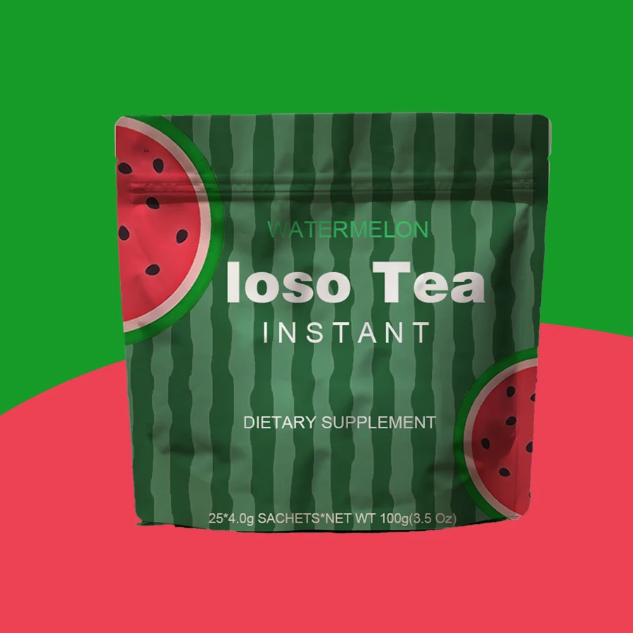 IOSO Natural Detox Instant Herbal Tea Watermelon loso Fruit Tea Instant Fruit Detox Powder for Weight Loss Summer Drink loso Tea