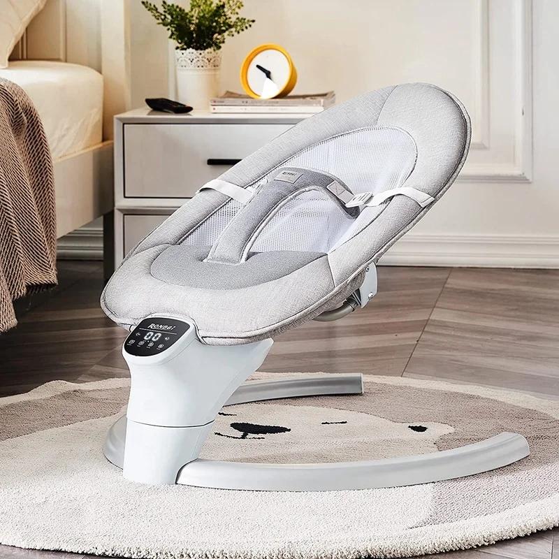 Vibrating baby rocking chair bouncer automatic electric baby swing with lovely toys