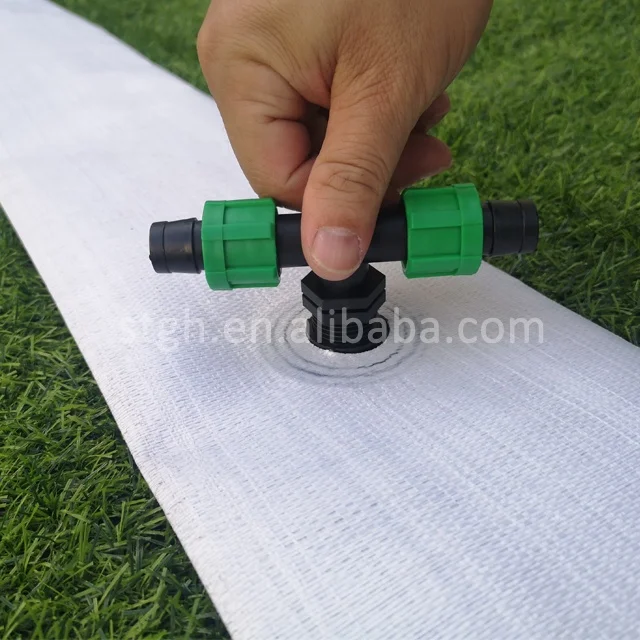Pre-installed outlets pipe drip irrigation lay flat hose with integral welding outlet