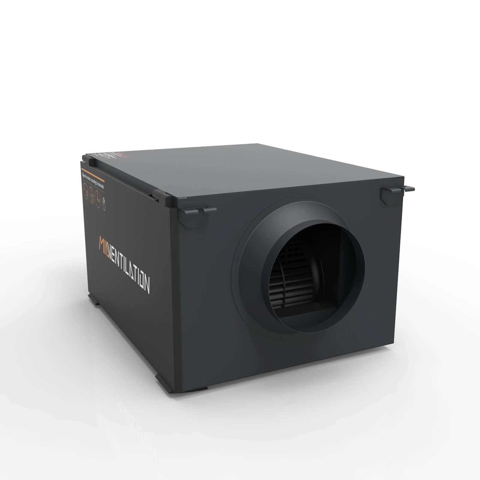 500 cmh single flow supplying fresh air or exhaust air super silent Duct fan Hepa Filter Carbon System Ventilation blower fan