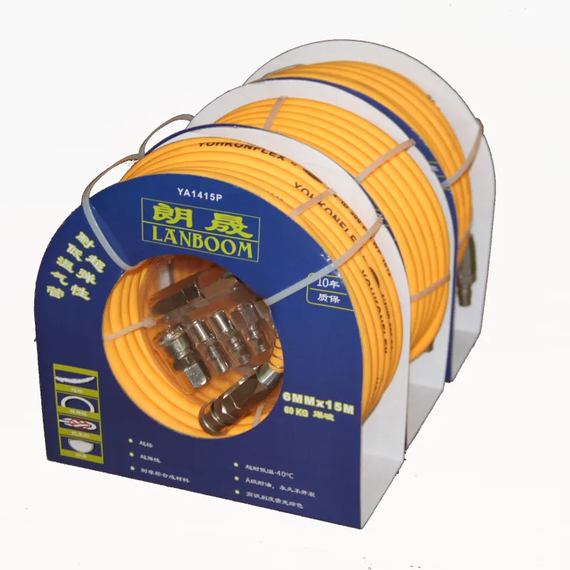 Durable PVC Rubber Air Compressor Hose Pipe With Bend Restrictor