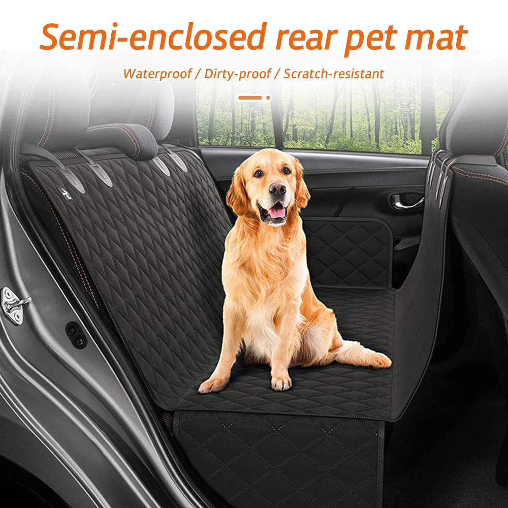 RTS Factory Custom Wholesale OEM 100% Waterproof Protect Pet Durable Nonslip Back Hammock Dog Car Seat Cover for dog back seat