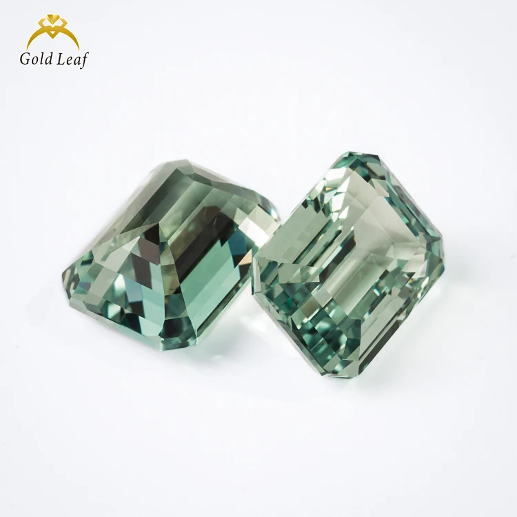 Goldleaf Wholesale Lab Grown Emeralds GRC Certificate Loose Gemstones Green Red Blue Octagon Shape Lab Grown Sapphire