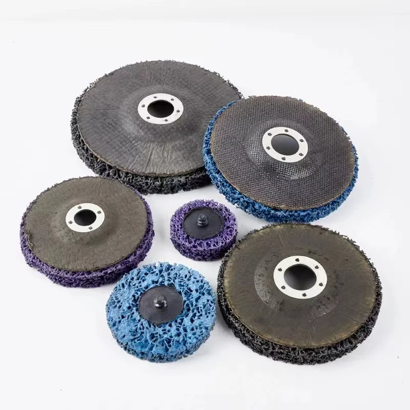 115mm strip disc fiber plastic backing disc wire wheel