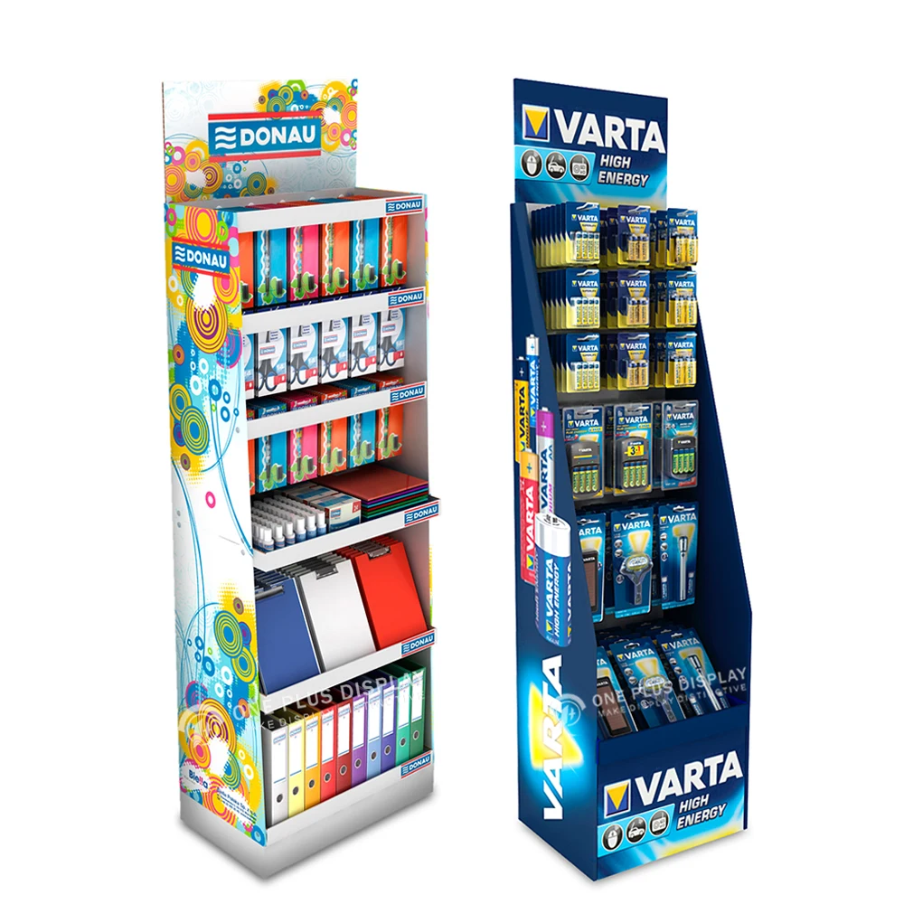 Hot Sale Supermarket Promotion Paper Cardboard Flooring Display Stand For Store Display Racks