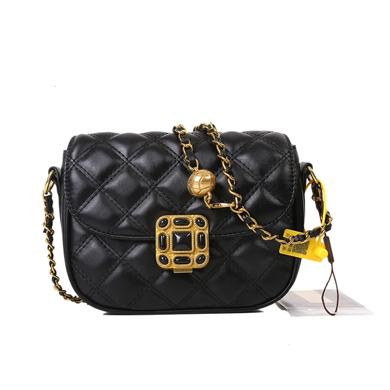 Drop shipping Solid PU Leather Bag Cross Shoulder Key Chain Purse Women Fashion Small jelly 2022 Style Handbag