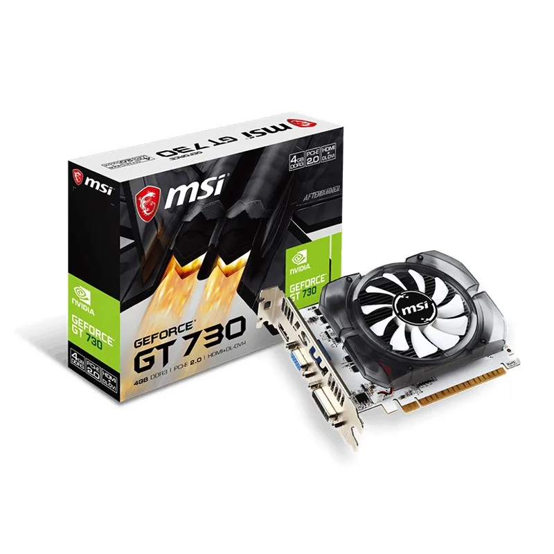 MSI GeForce GT 730 2GB DDR3 PCI Express 2.0 x16 ATX Video Card N730-2GD3V3