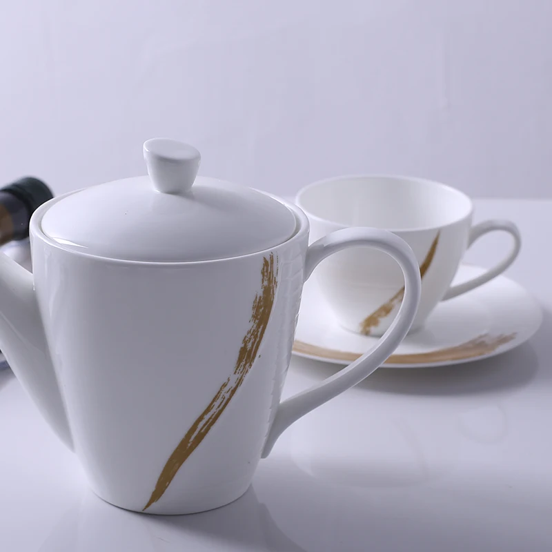 Hotel cafe fancy personalized espresso coffee cup set fine bone china tea cups saucers