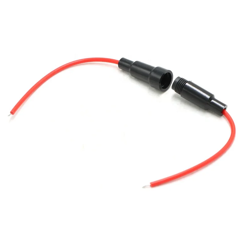 oem cable 5mmx20mm glass screw tube fuse Medical Equipment Fuse Holder 0.1-20A 250V Fuse Holder wire harness