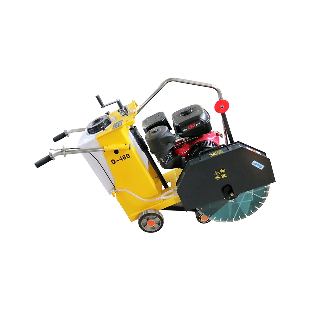 XLD500B high operating efficiency 40L water tank manufacturer diesel concrete road asphalt  cutting machine